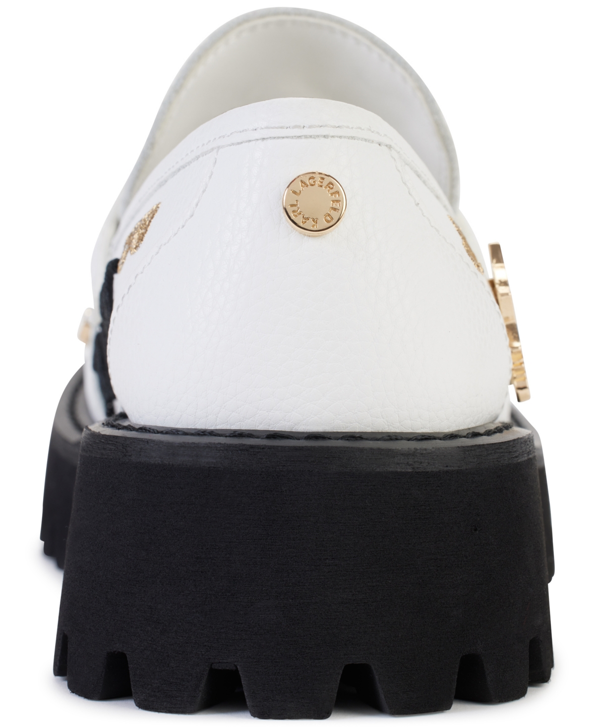Karl Lagerfeld Paris Gaston Lug Sole Loafer In Bright White
