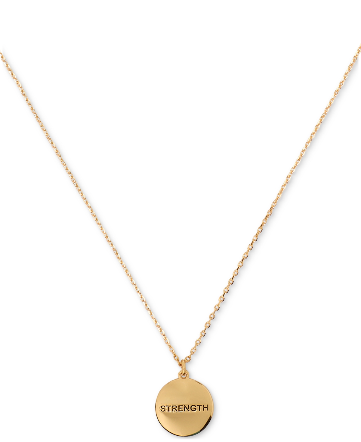 kate spade new york Gold-Tone Color Spark Round Pendant Necklace, 16