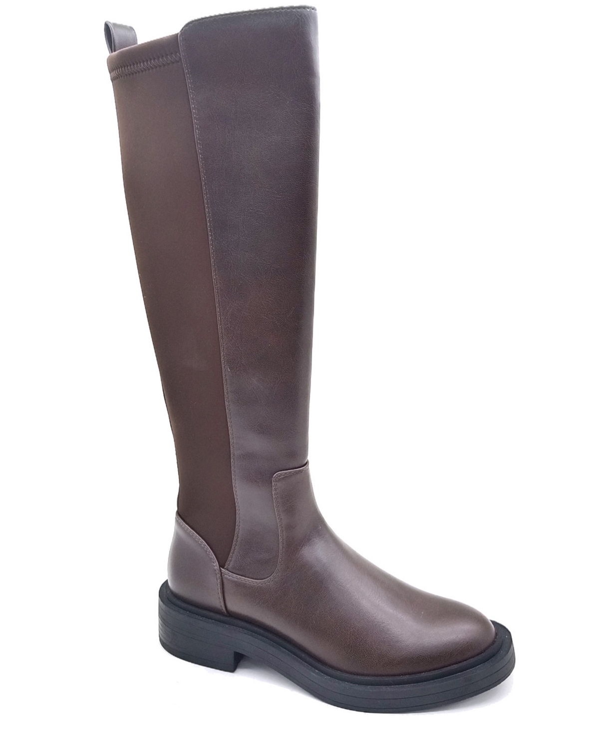 Women's Anabelle Regular Calf Tall Boots - Chocolate Micro