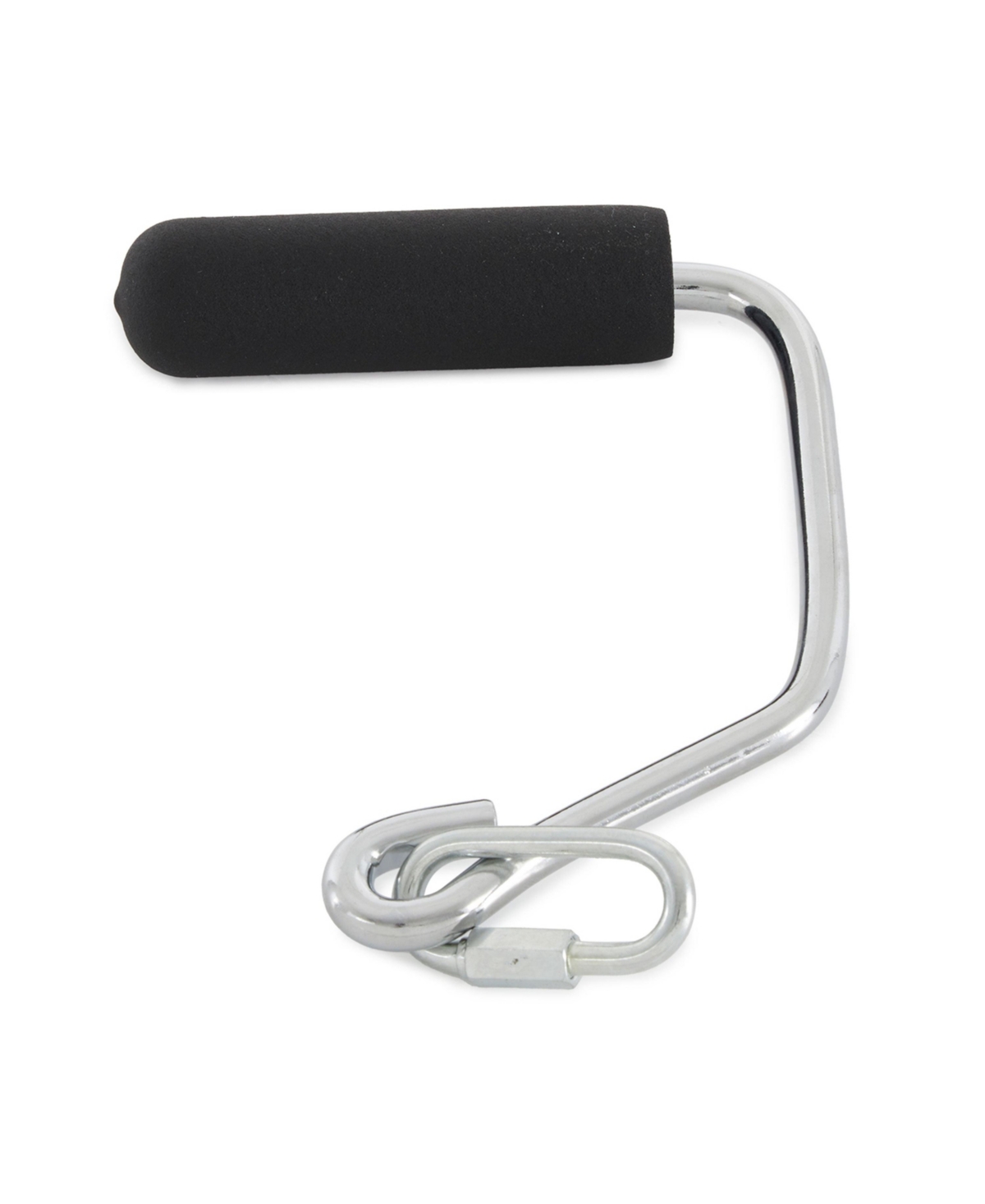 Total Gym 17500 Open Ended Chrome Handles for Home Workout Machines - Black and chrome