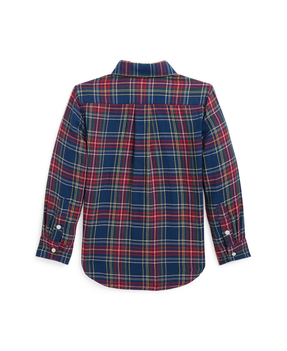 Polo Ralph Lauren Little And Toddler Boys Buffalo Check Double-faced Cotton Shirt In Blue,red Multi