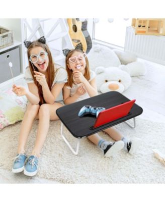 Foldable Lap Desk - Portable &amp; Lightweight - Ideal for Working, Reading, or Eating - Small