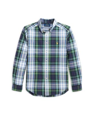 Polo Ralph Lauren Plaid Flannel Button Down Shirt Boys Size Large 14/16 NEW on sale