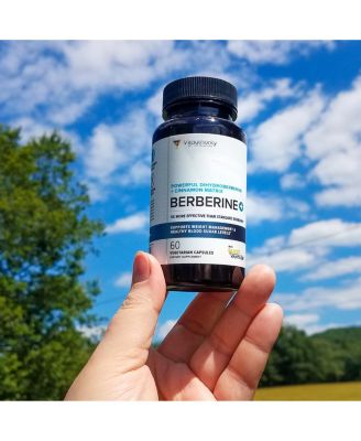 Berberine Supplement, Ceylon Cinnamon Capsule for Blood Sugar and Weight Loss, 60ct