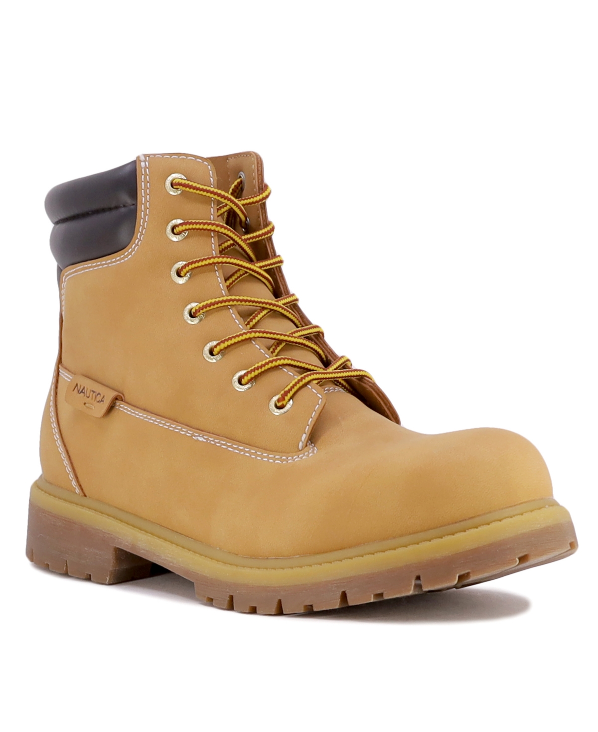 Nautica Men's Pattox Smooth Work Boots - Honey 2
