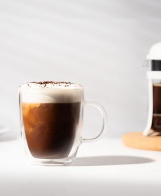 Bistro 10-Oz. Double-Wall Glass Mug, Set of 6