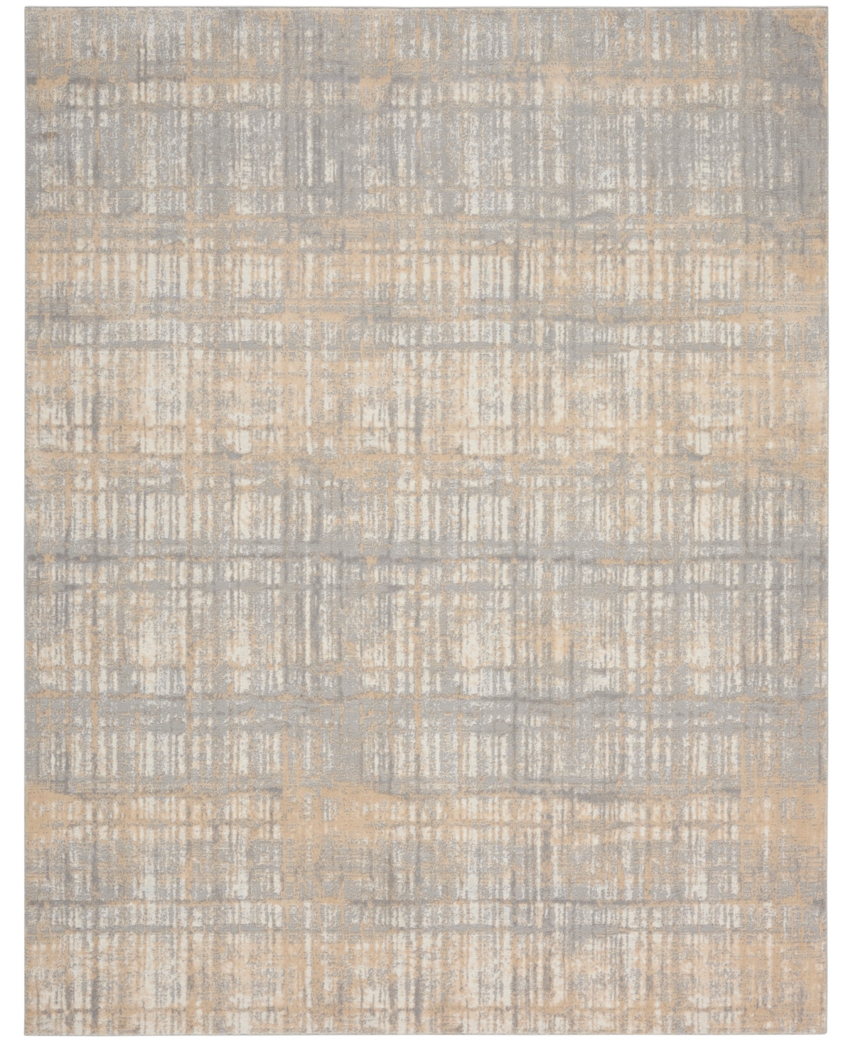 Calvin Klein Ck005 Enchanting Ech05 8'x10' Area Rug In Gray,ivory