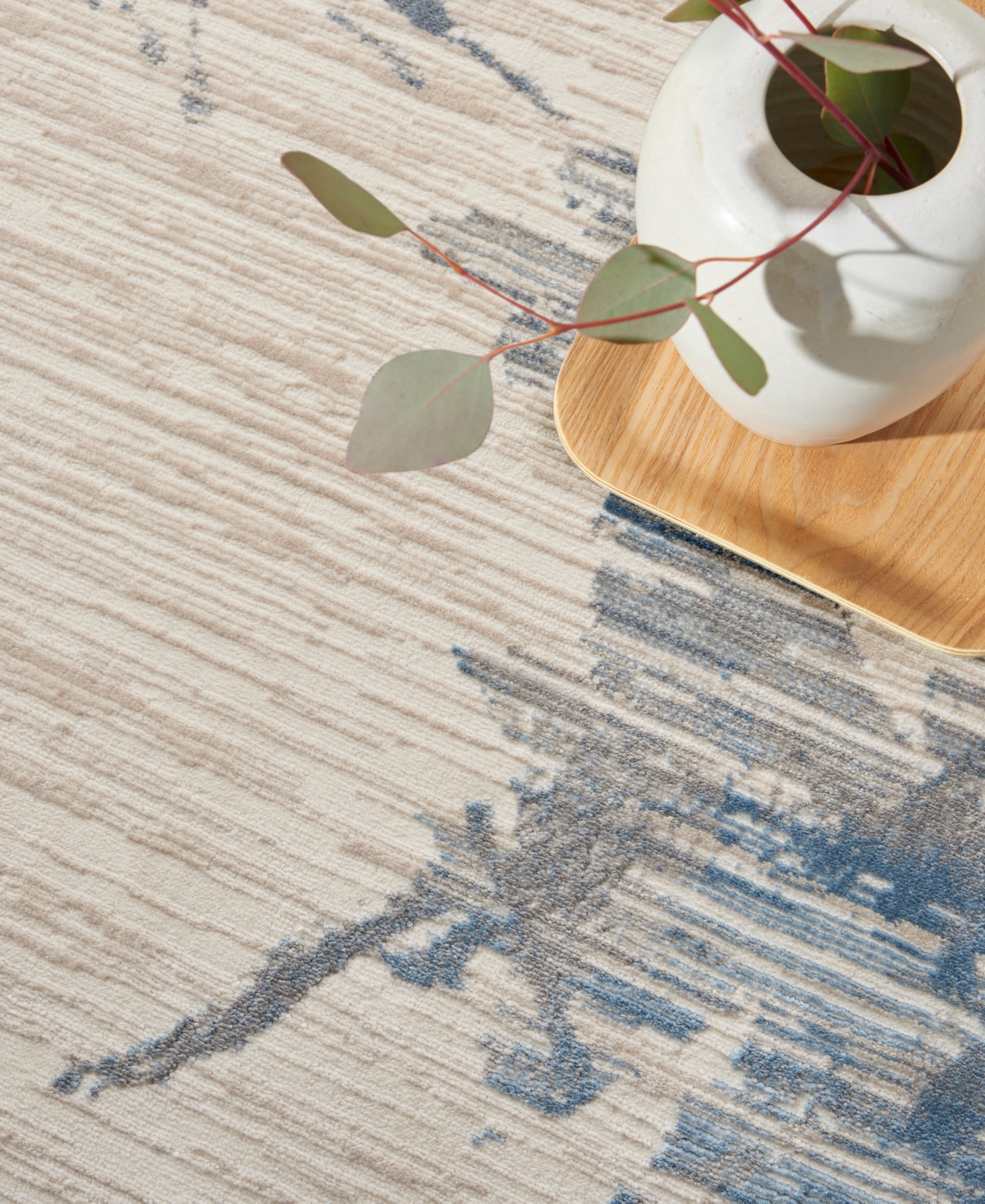 Calvin Klein Ck005 Enchanting Ech01 5'3"x7'3" Area Rug In Multi