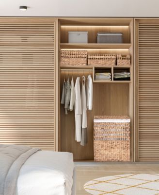 4-Piece Water Hyacinth Laundry Hamper and Basket Set