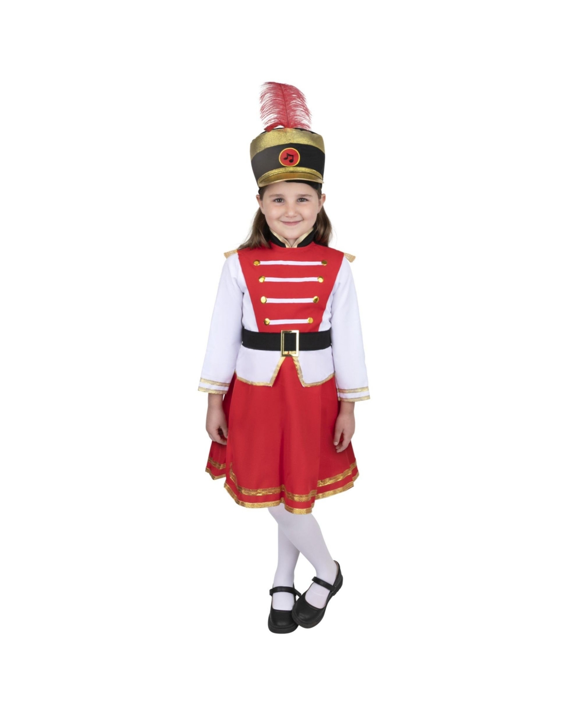 Dress Up America Drum Majorette Dress & Hat Costume Set