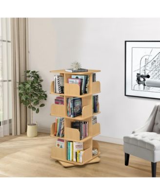 Angelica Revolving Bookcase - 4 Tier Rotating Book Shelf
