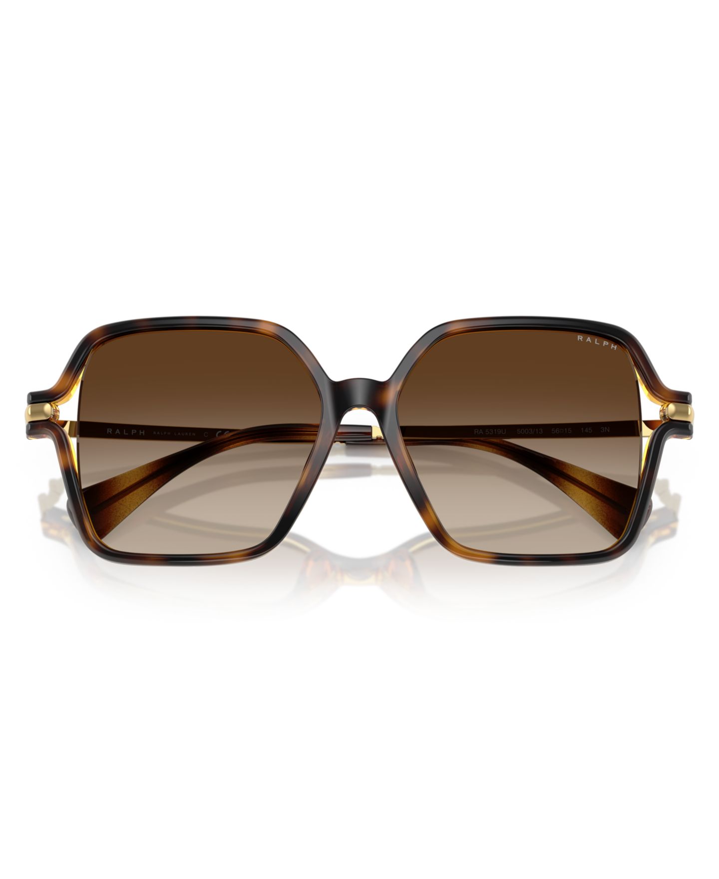 Женские солнцезащитные очки Ralph by Ralph Lauren Sunglasses RA5319U, цвет: Блестящий тёмный гавана — фото 6