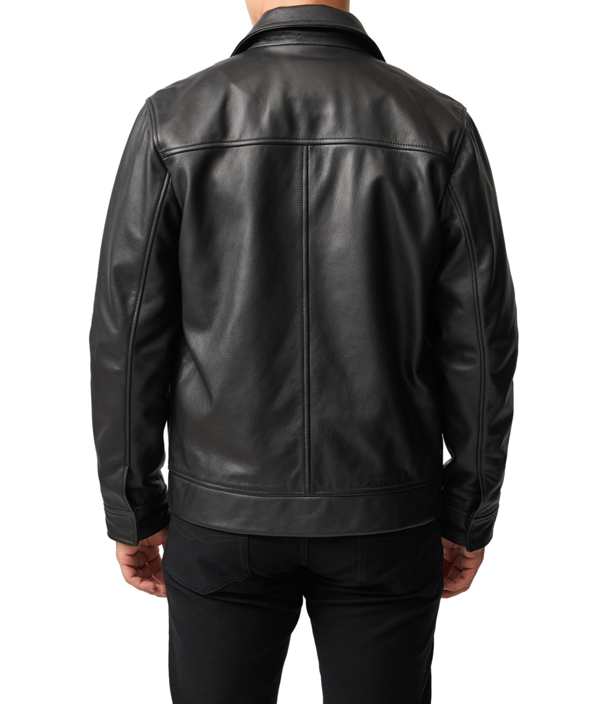 Rodd & Gunn Leadervale Leather Jacket In Black