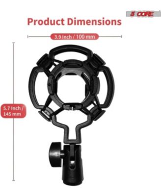 5Core Recording Microphone Podcast Bundle Professional Condenser Cardioid Mic Kit w Boom Arm - RM 7 BG