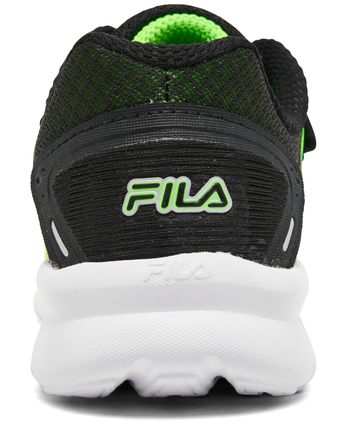 Shop Fila Little Kids Finition 7 Fastening Strap Casual Sneakers From Finish Line In Black,green