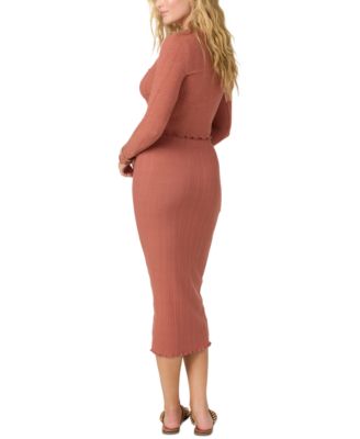 Juniors' Brennan Pull-On Knit Midi Skirt 