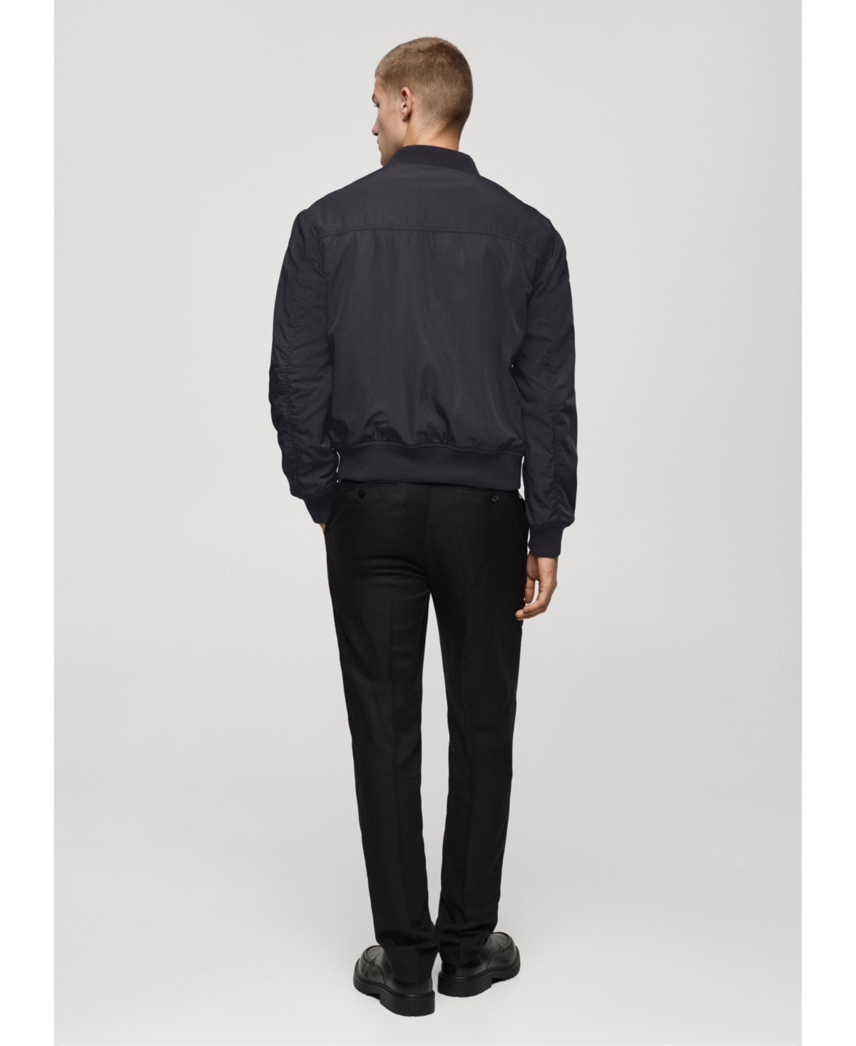 Mango Men's Quilted Water-Repellent Bomber Jacket