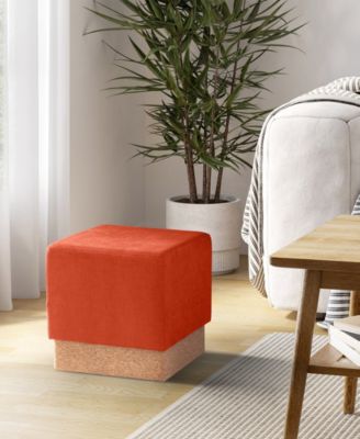 The Vineyard Collection Cork Storage Ottoman