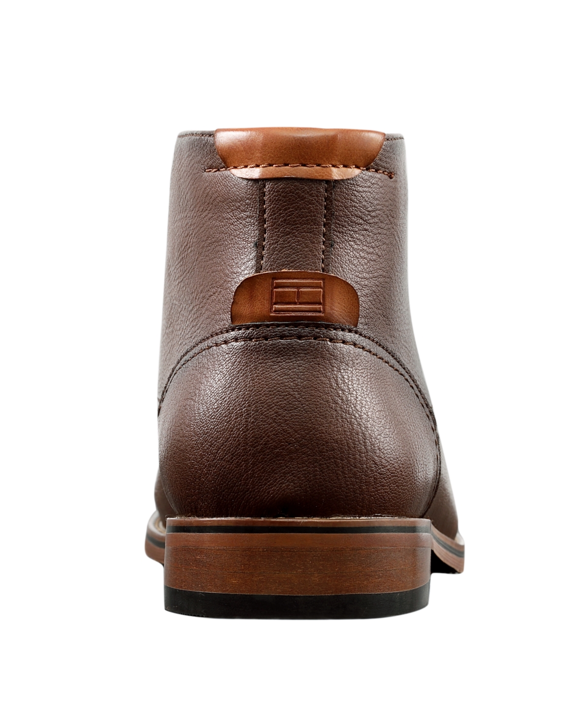 Tommy Hilfiger Men's Leather High Top Derbys In Brown