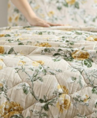 Roses Reversible 3-Pc. Quilt Set, King