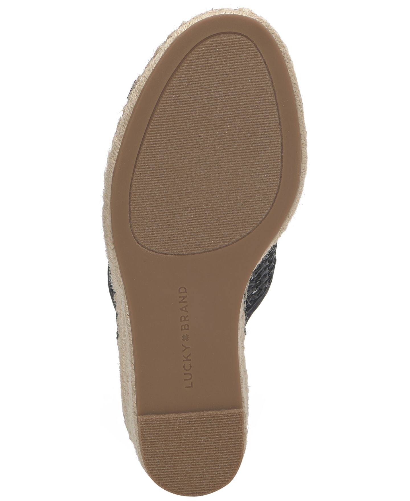 Женские сандалии Lucky Brand Cabriah Espadrille Wedge Woven, цвет: Чёрный — фото 5