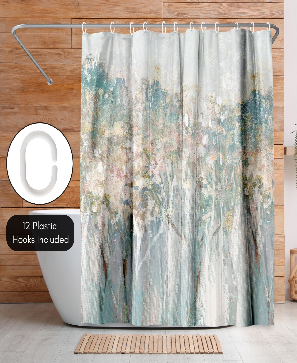 Americanflat Shower Curtain - Colorful Abstract Design - Dewy Iii by Pi Creative Art