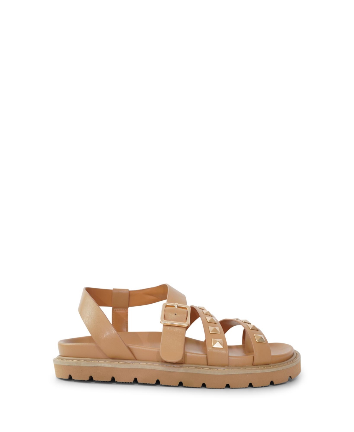 Morning Mood Chunky Stud Sandal - Brown