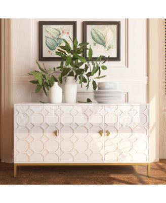 Freestanding Storage Cabinet 3-Door Accent Cabinet