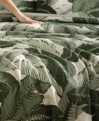 Vintage Palms Reversible 3-Pc. Duvet Cover Set, King