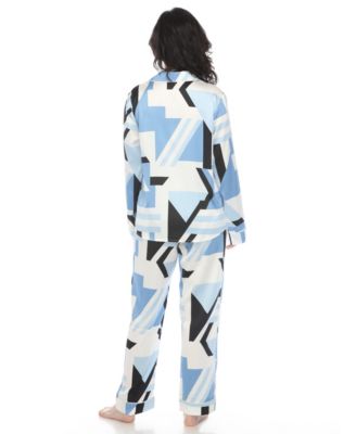Women's Printed Satin Pajama Set