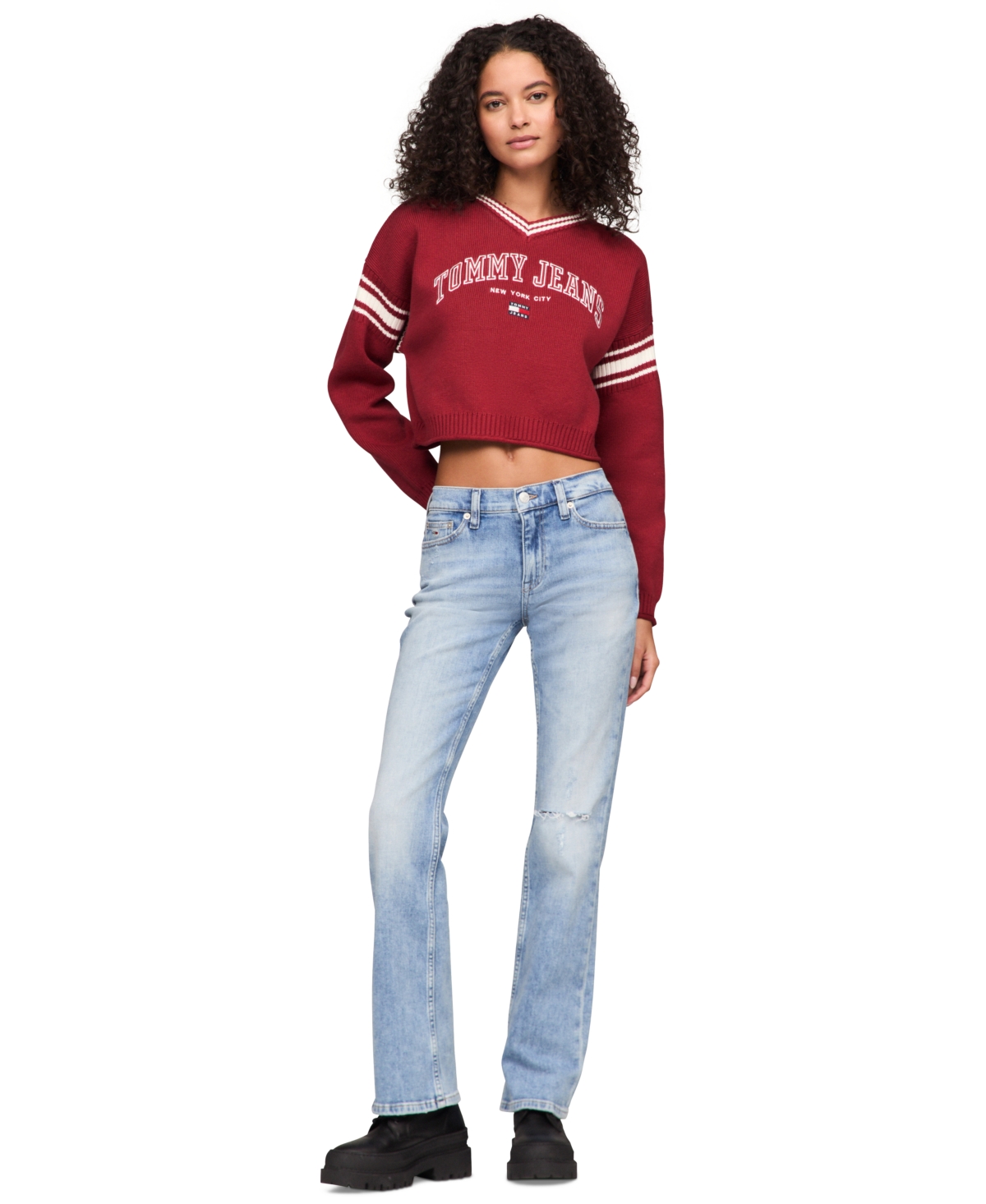 Tommy Jeans Women's Maddie Mid-Rise Bootcut Jeans