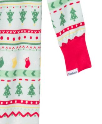 Toddler Boys Holiday Family Pajamas Neutral One Piece Pajamas