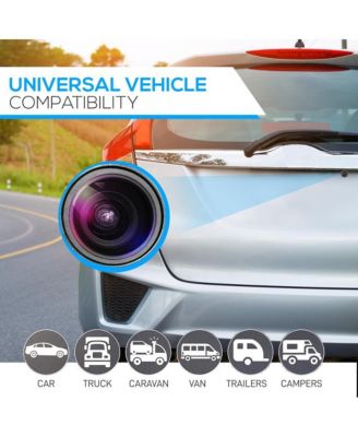 Compact Car Backup Camera with Night Vision, 170° Viewing Angle