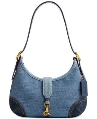 バッグ vintage coach hobo denim shoulderbag COACH Hamptons Small Denim Hobo Bag - Macy's