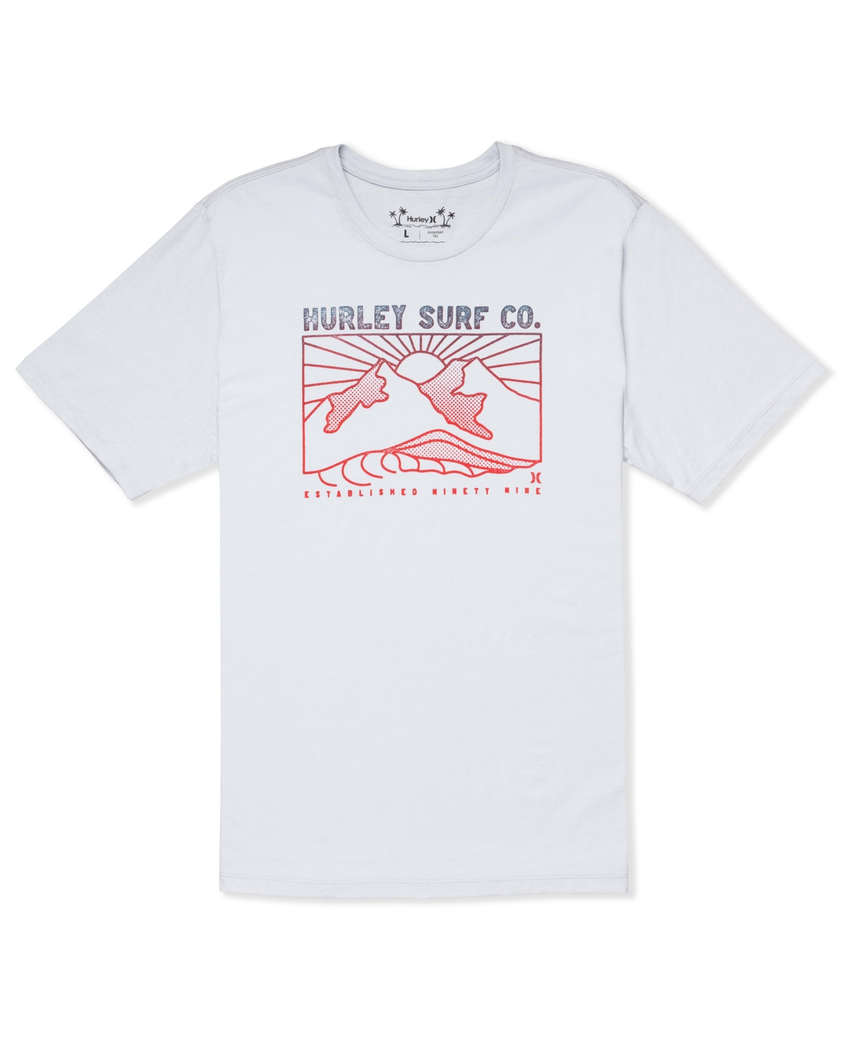 Men's Everyday H2O-Dri Horizon Line Slub Short Sleeve T-Shirt - Platinum