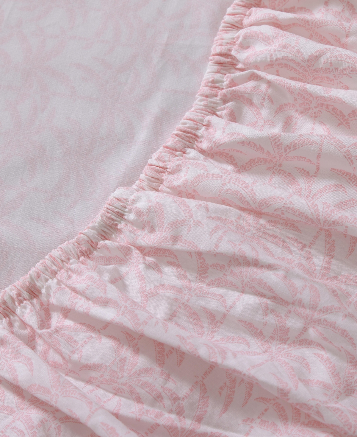 Tommy Bahama Cotton Percale 4 Piece Sheet Set, Queen In Lovely Palms
