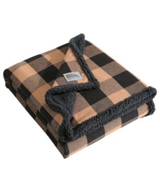 Plaid Cotton Yarn Dye Flannel Reversible Throw, 60" x 50"
