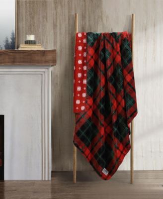 CLOSEOUT! Trailhead Plaid Flannel Oversized Throw, 70" X 60"
