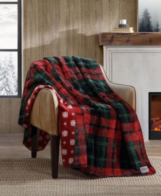 CLOSEOUT! Trailhead Plaid Flannel Oversized Throw, 70" X 60"