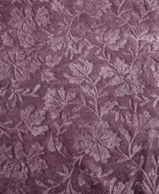 Carved Ultra Soft Plush Throw, 70" X 50"