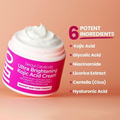 Korean Skincare Ultra Brightening Kojic Acid Cream K Beauty Skincare
