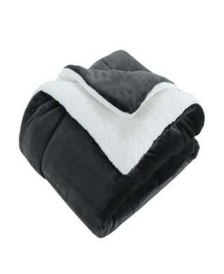 Soft Micromink Fluffy Ultra Cozy Sherpa 3 Piece Comforter Set, King