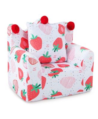   Toddler Size   Foam-Filled Fabric  Dinosaur Design, Removable Cover, Pillow  Kids Sofa Chair