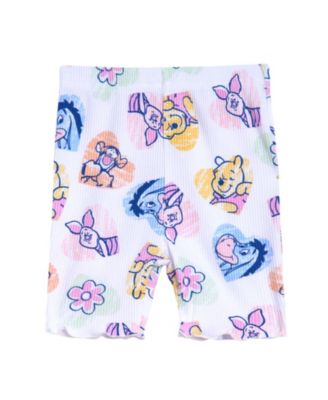 Baby Girls Minnie Mouse Lilo & Stitch Peplum T-Shirt and Bike Shorts Outfit Set Newborn to