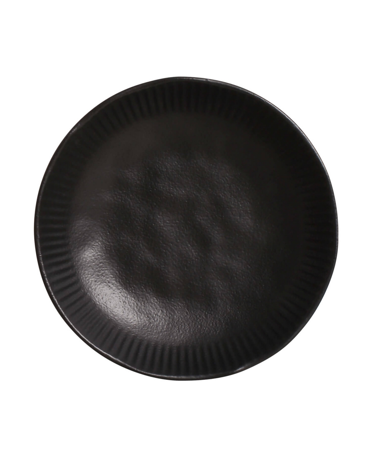 Porto Brasil Stoneware Linhas Salad Bowls, Set Of 6 In Matte Black