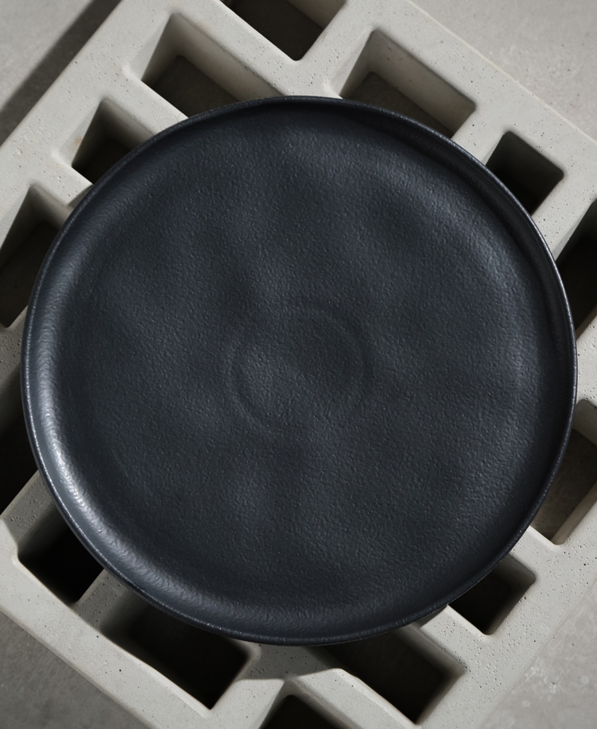 Porto Brasil Stoneware Buffer Dinner Plates, Set Of 6 In Matte Black