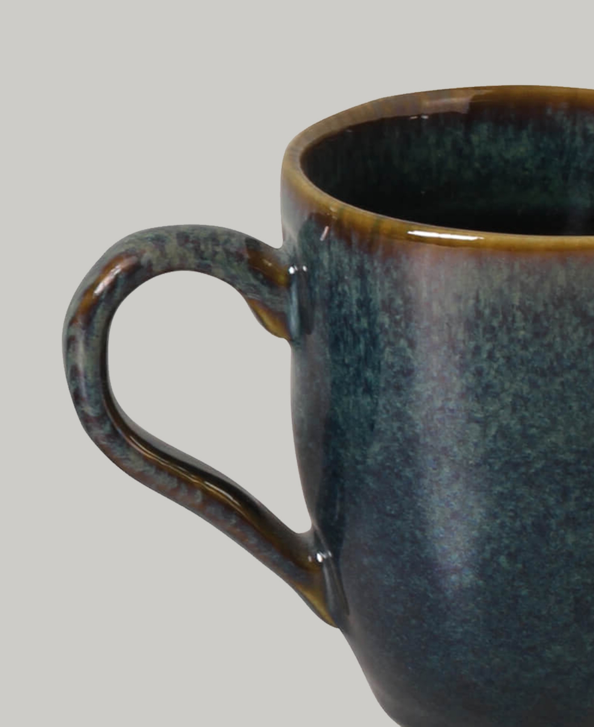Porto Brasil Stoneware Coffee Mugs, Set Of 4 In Oceano
