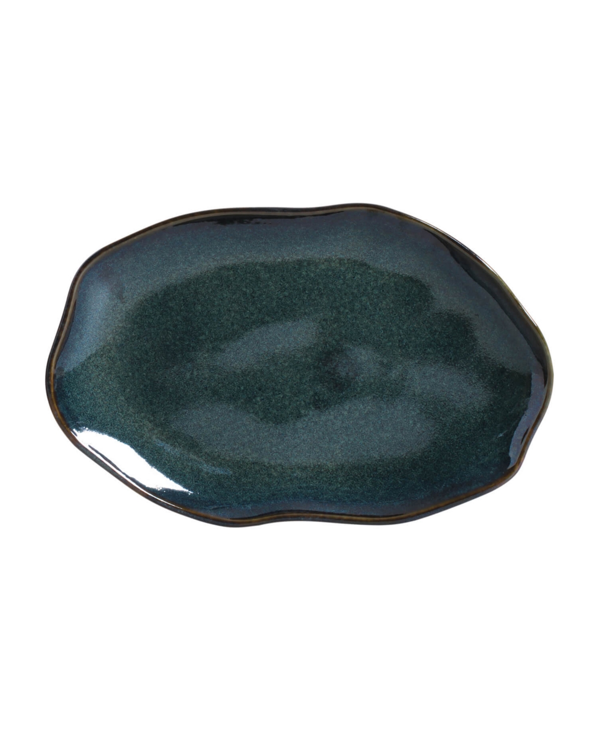 Porto Brasil Medium Shallow 11" Oval Platters, Set Of 4 In Oceano