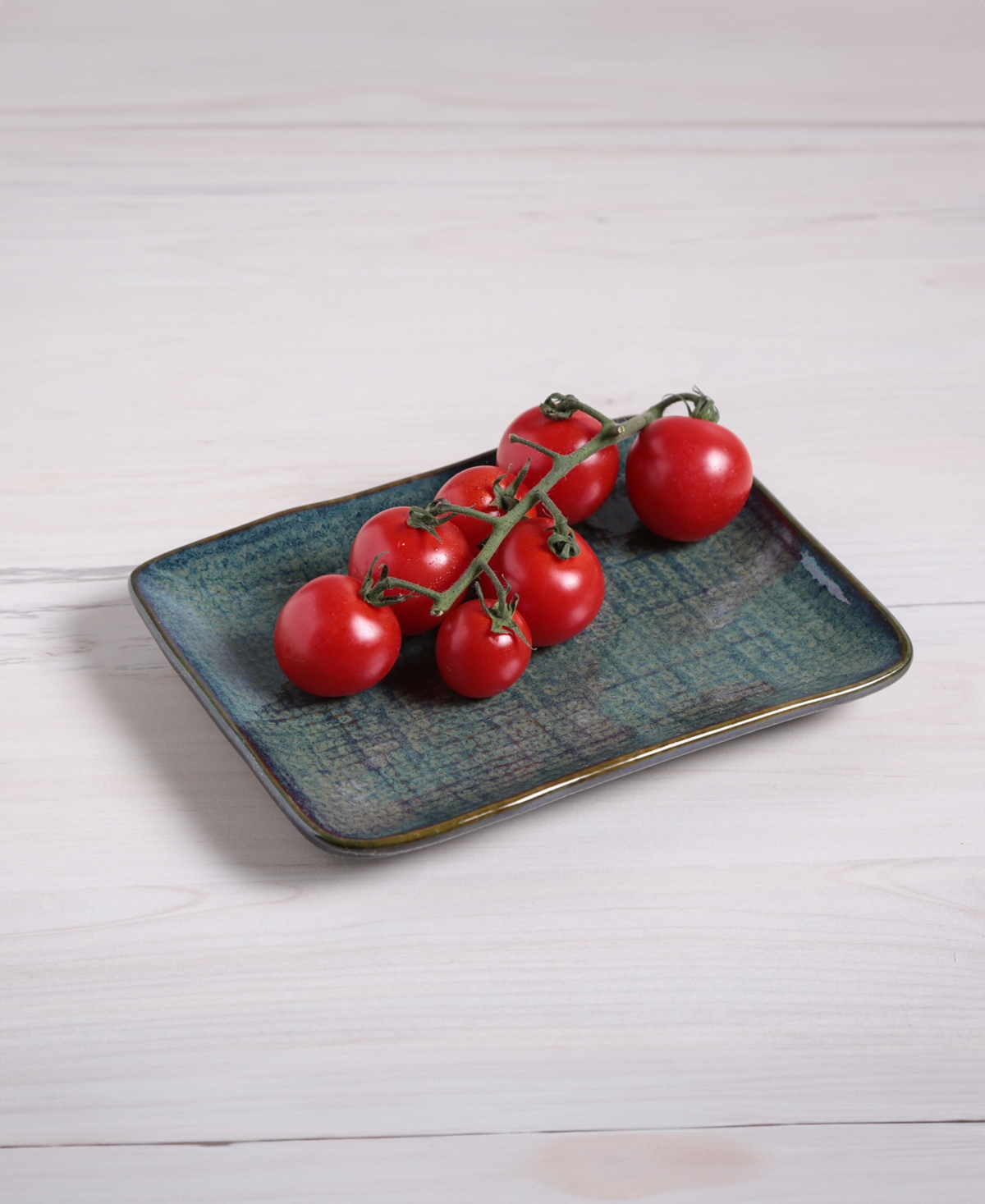 Porto Brasil 7" Stoneware Rectangular Juta Platters, Set Of 4 In Oceano