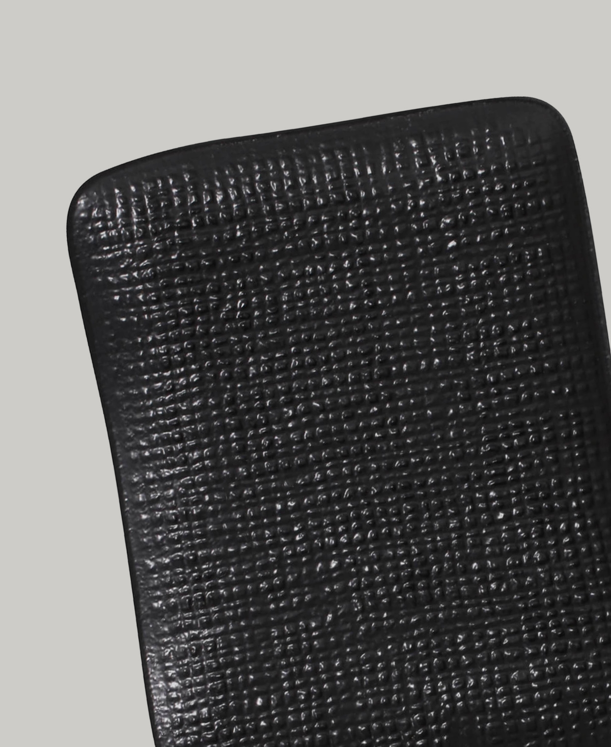 Porto Brasil 7" Stoneware Rectangular Juta Platters, Set Of 4 In Matte Black